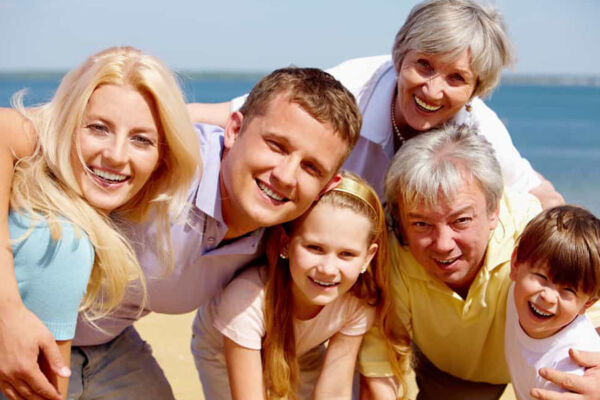 Happy family after therapy