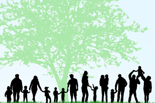 Family tree concept image representing the role of family history in mental health