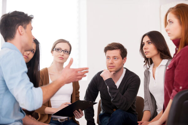 Group therapy session at a Goodyear AZ mental health center